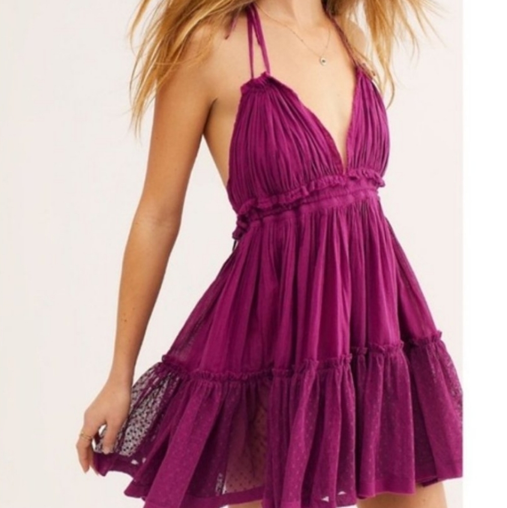 Free People 100 Degree Lace Boho Summer Dress